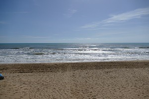 Stranden i Guardamar del segura